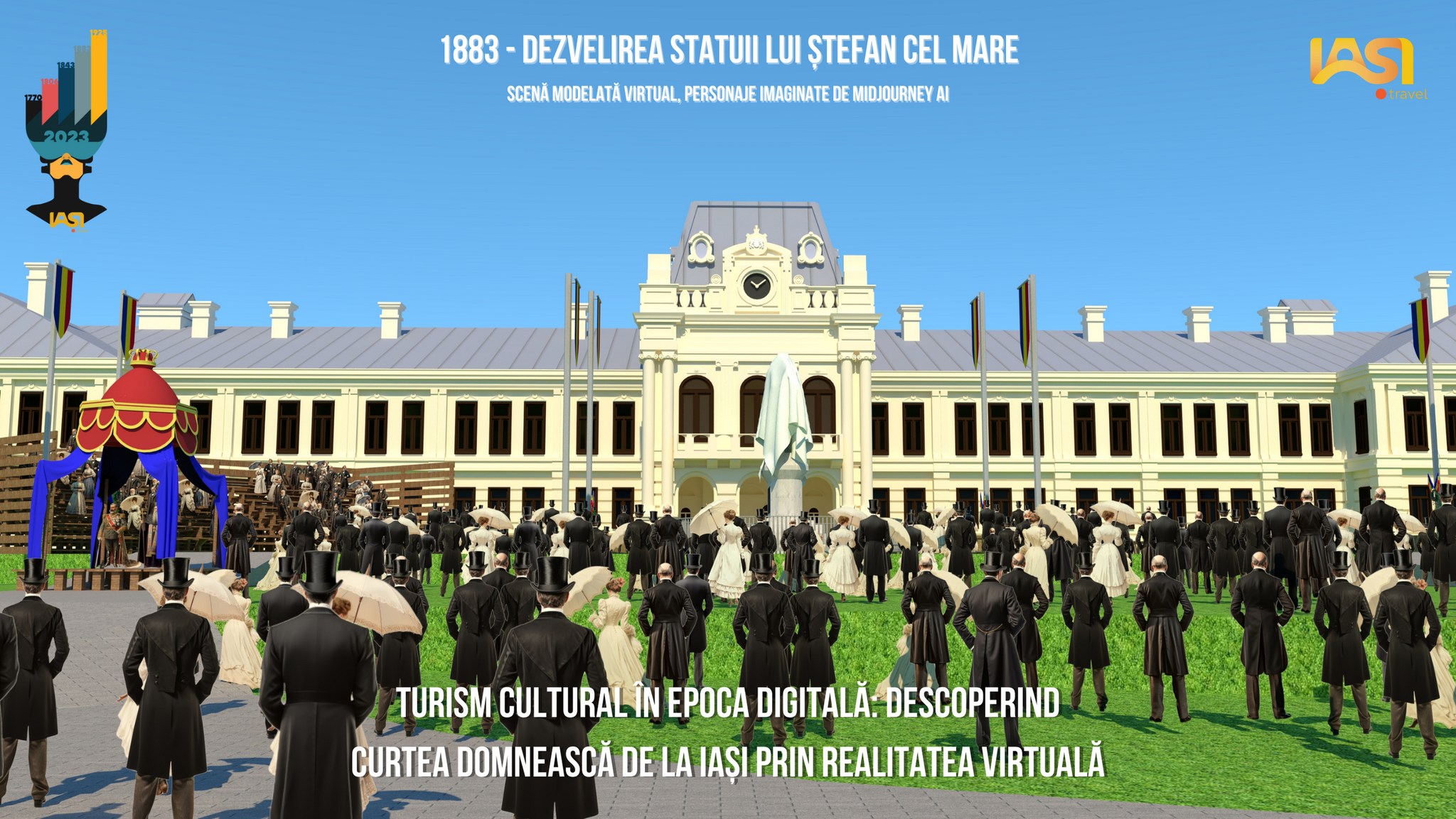 Turism cultural in epoca digitala - 1883 - dezvelirea statuii lui Ștefan cel Mare
